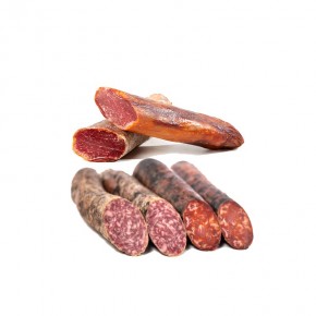 Acorn-fed Iberian Sausage "Morato" Loin - Chorizo ​​- Salchichón